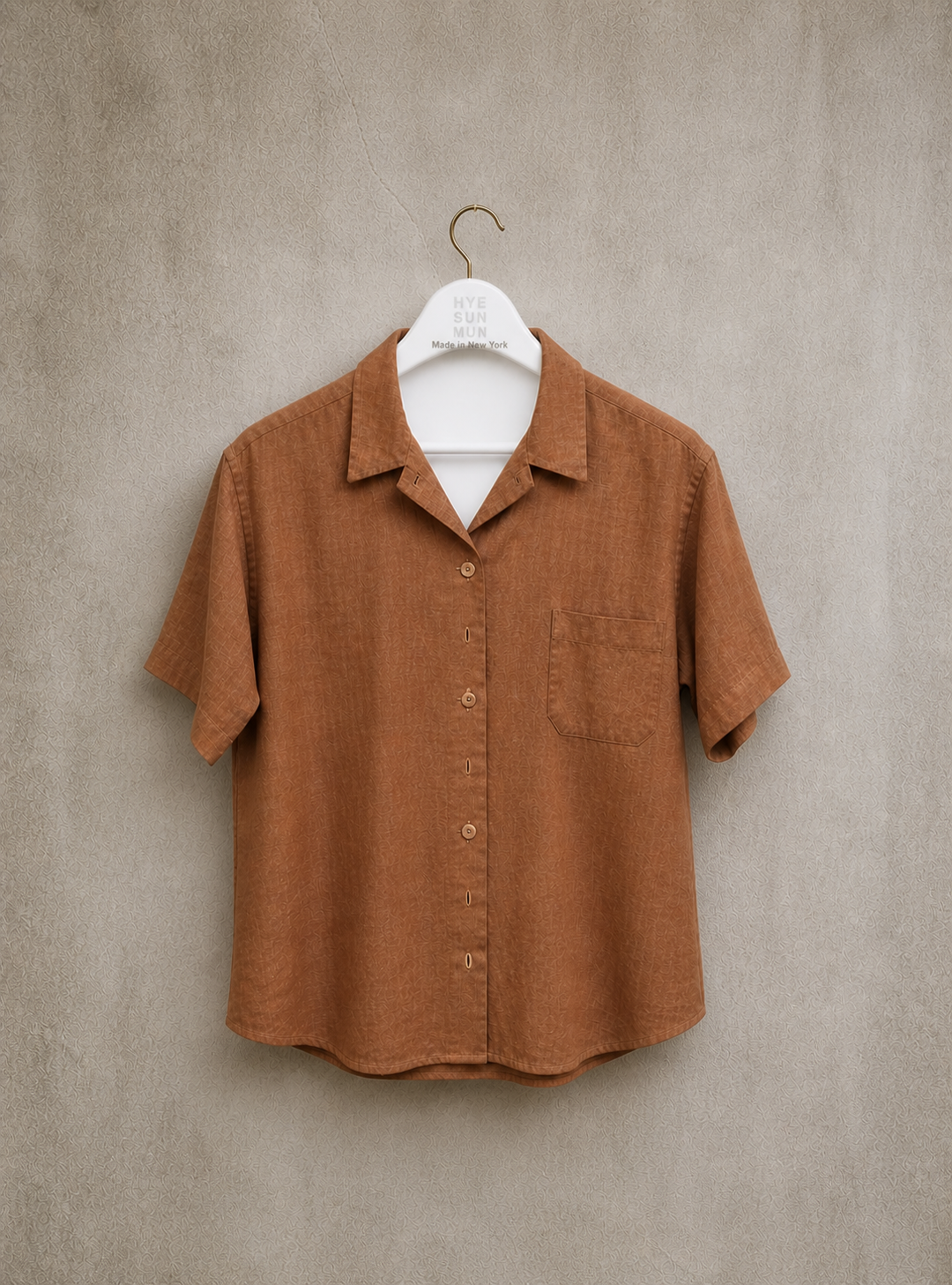 Margaret Shirt - Belgian Leather Brown Linen - XS, S, M