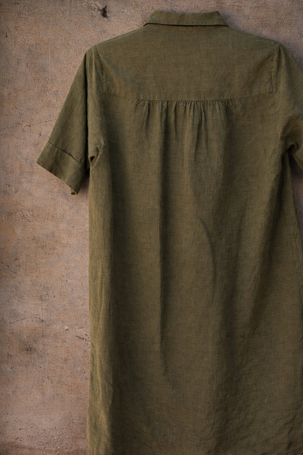 Irina Dress - Belgian Linen - Thyme - S, M