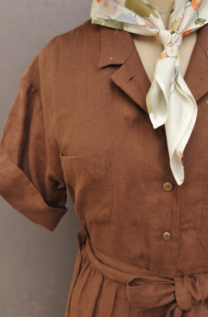 O'Keeffe Dress -Sedona Brown - S, M