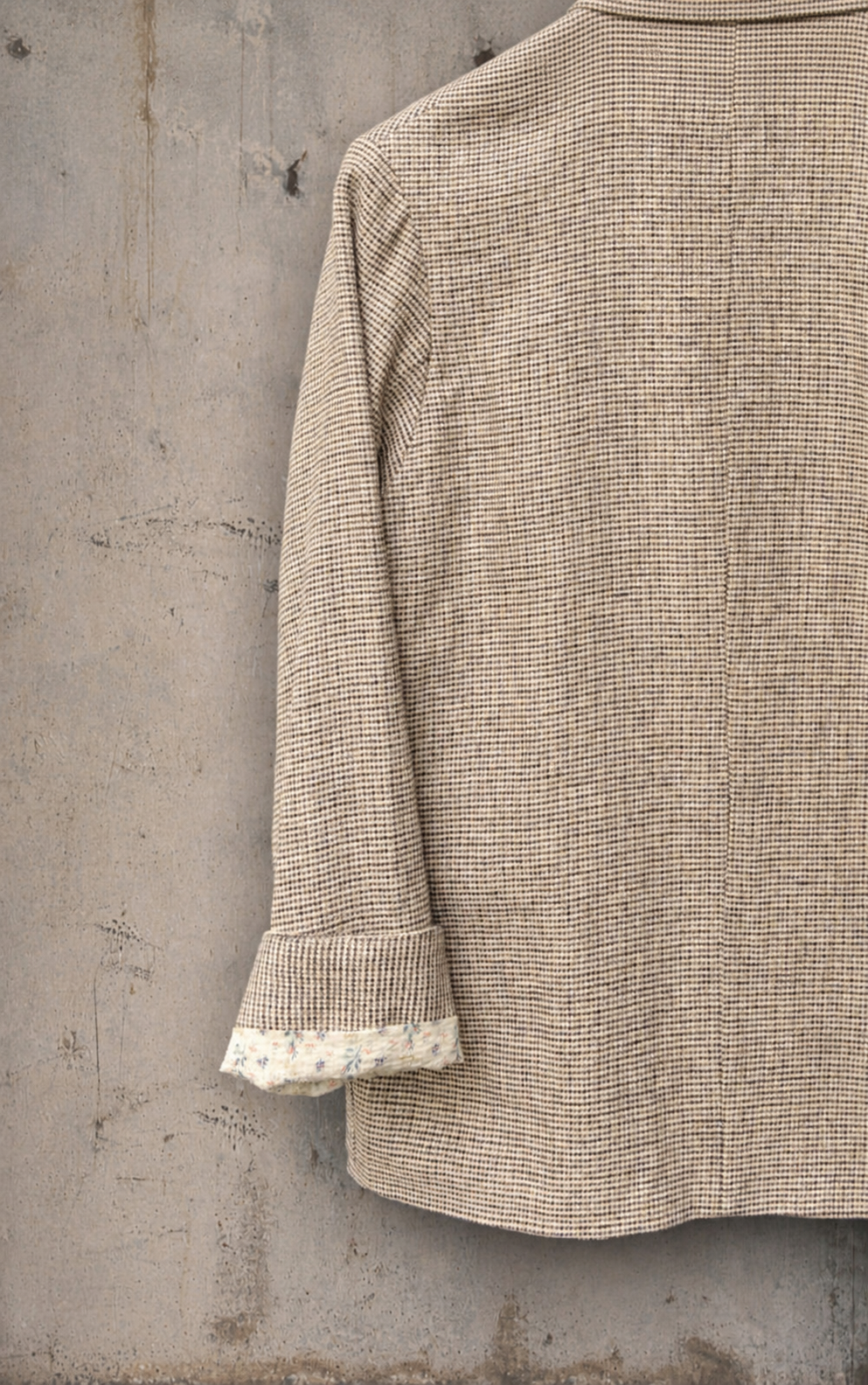 Hutton Jacket - Japanese Mini Houndstooth Cotton/ Linen - S, M, L