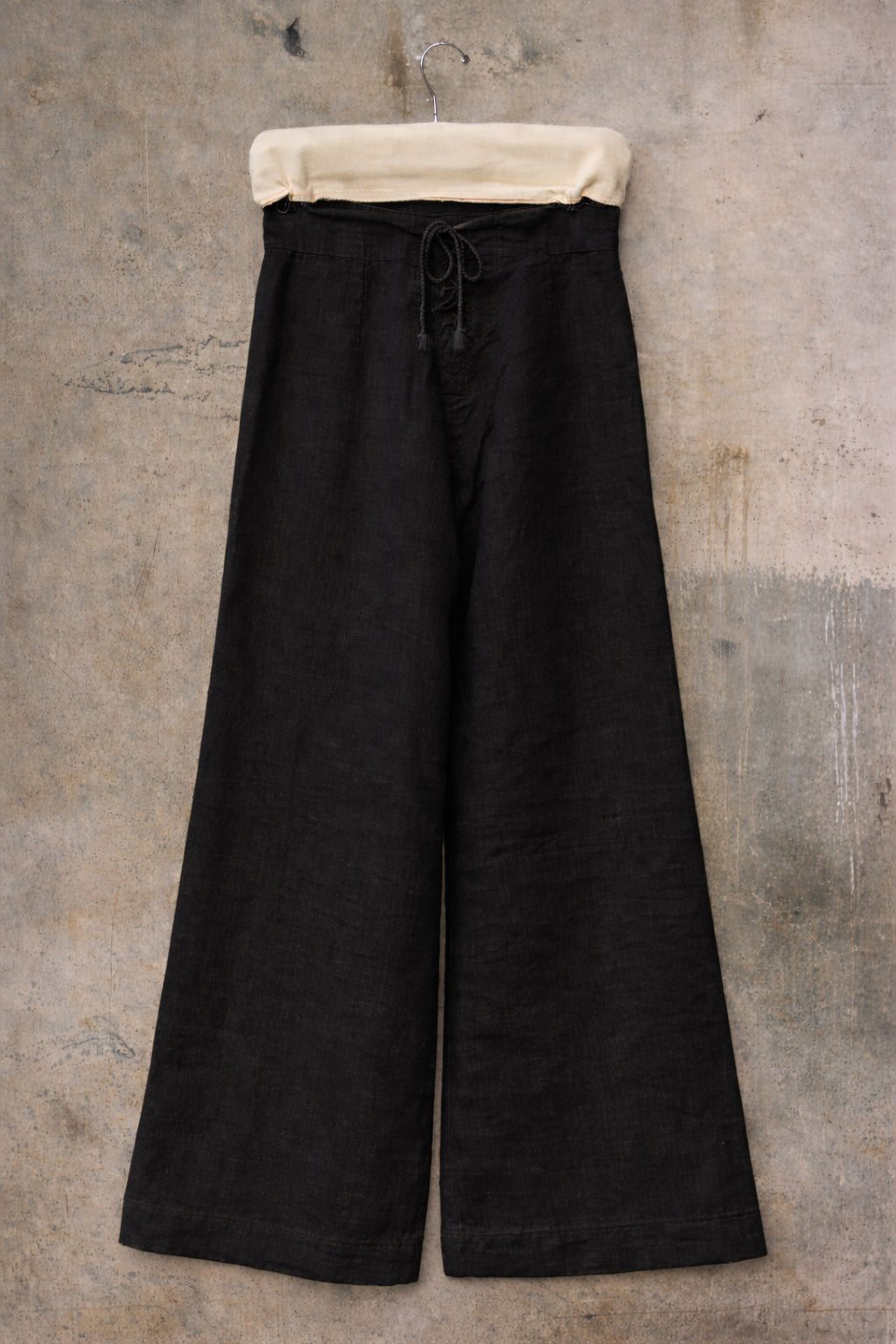 Sailor Pants Japanese Linen - Black- XS, S,M, L