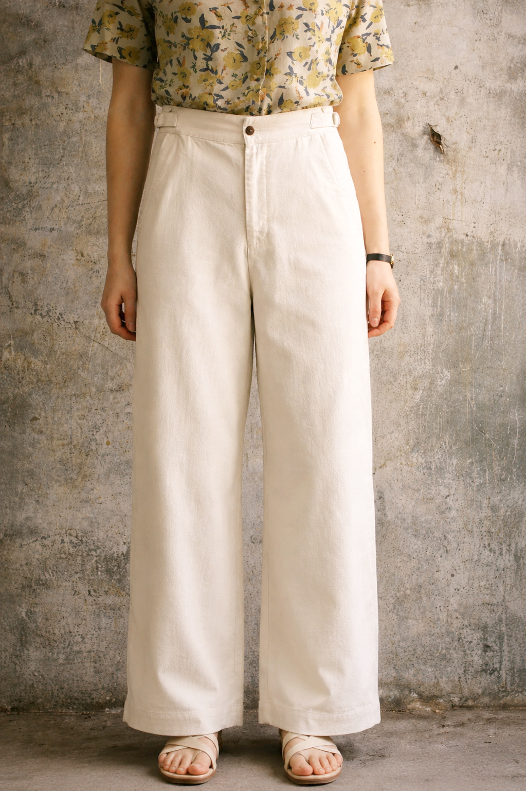 Atelier Wide pants - Japanese Cotton linen - Off White - S,M, L