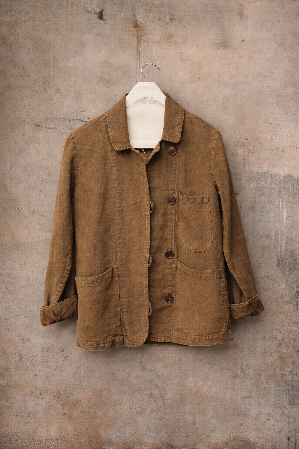 Mead Jacket , Japanese Linen- Ochre -  S