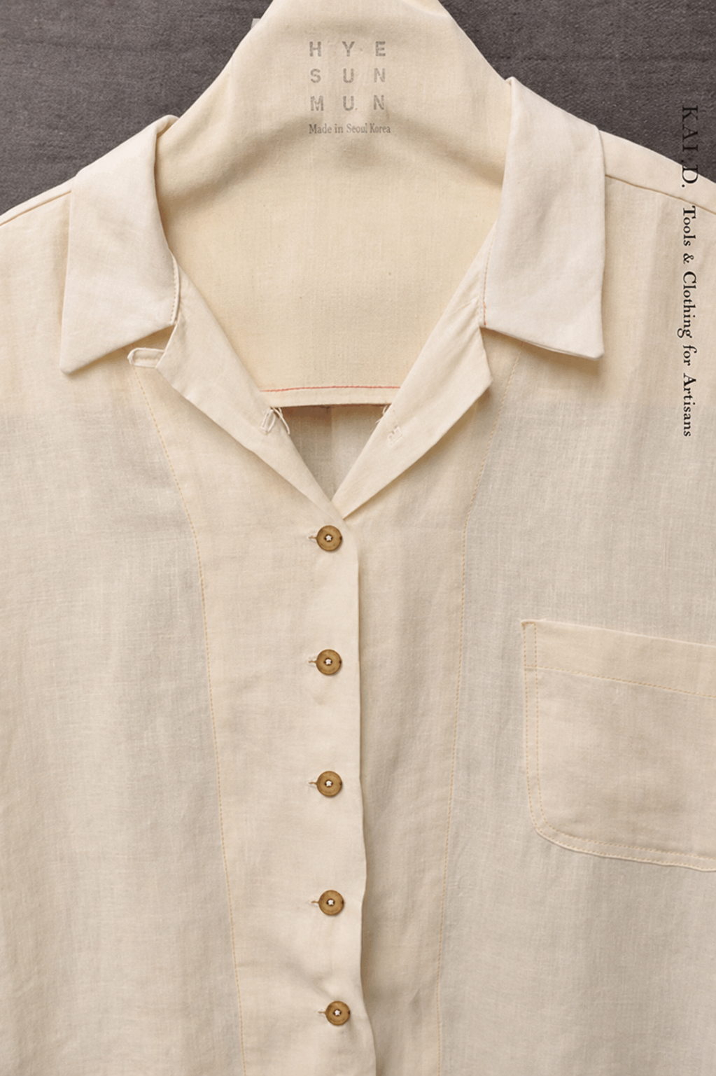 Margaret Shirt - Belgian Cream  Linen - XS, S, M