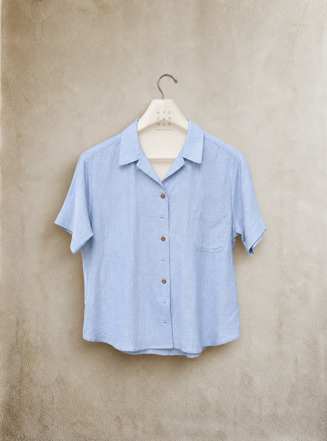 Margaret Shirt - Belgian Baby Blue  Linen - XS, S, M