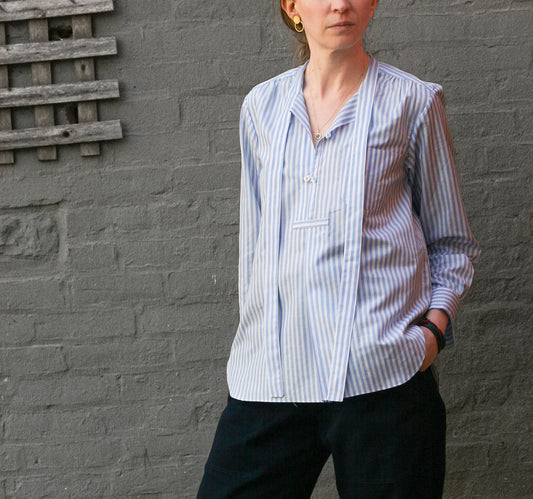 Agnes Shirt - French Stripe - S
