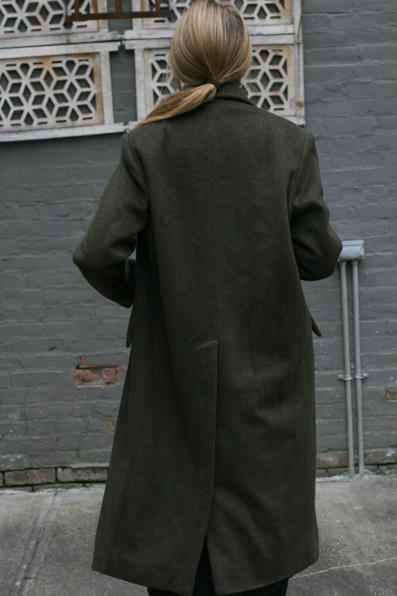 Dietrich Coat - Olive grey - XS, S, M