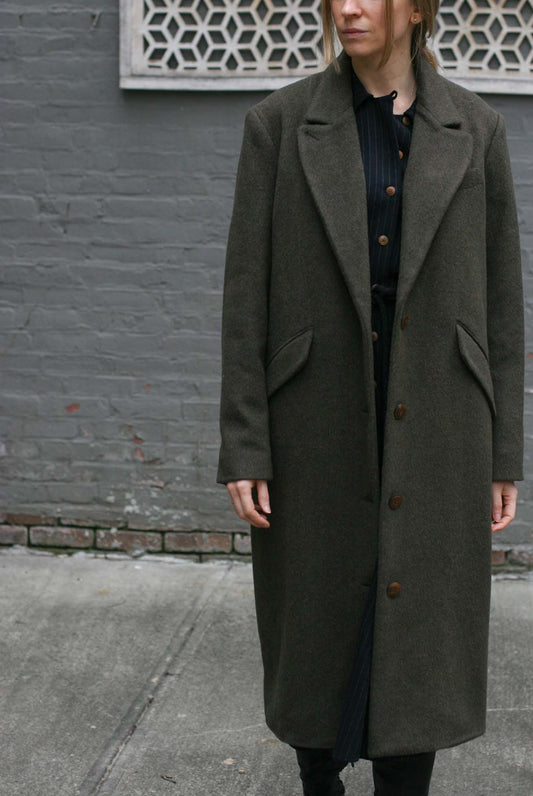 Dietrich Coat - Olive grey - XS, S, M