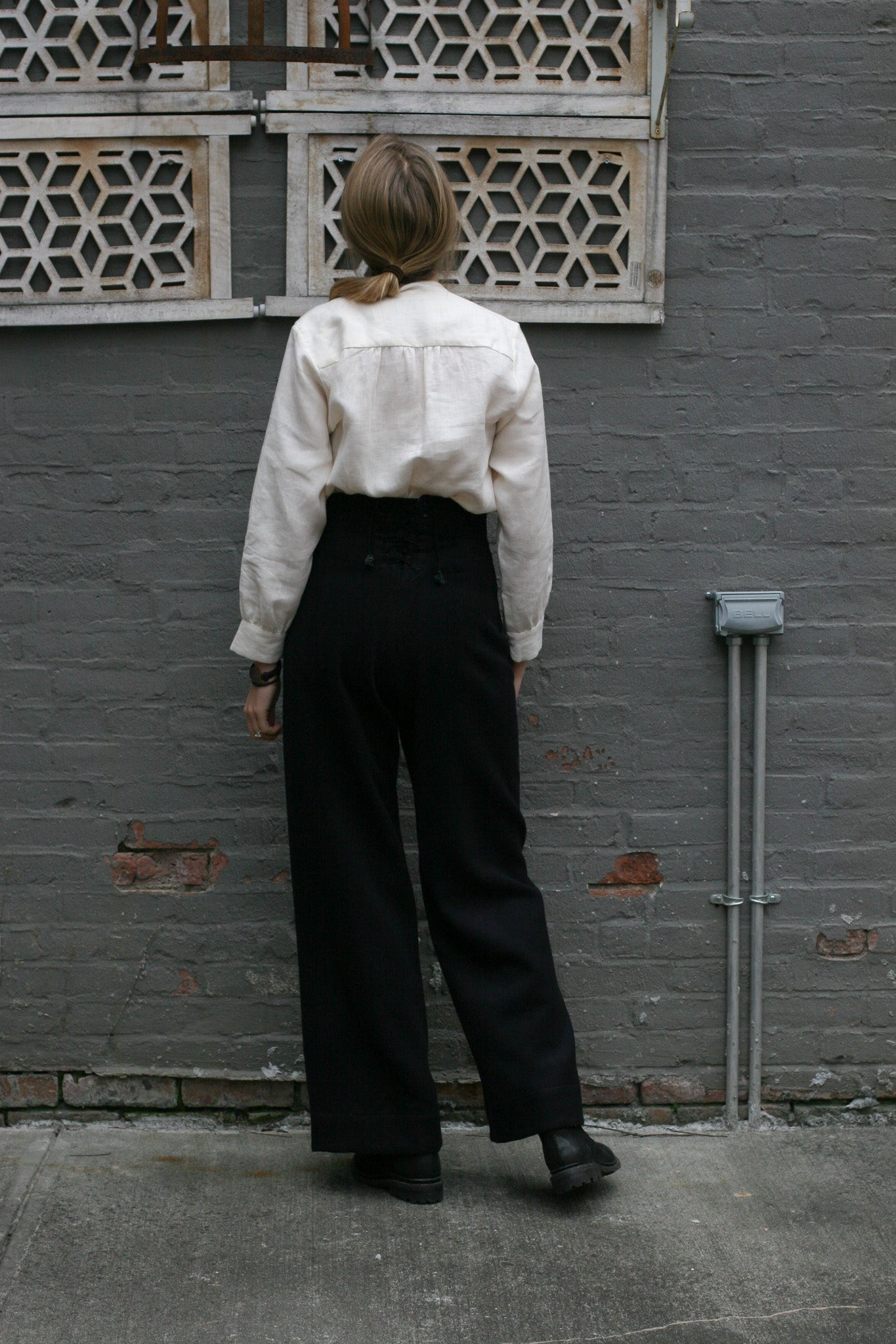 Sailor pants - Japanese Moleskin - Black - S,M