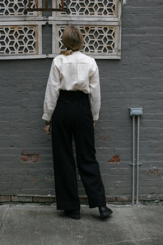 Sailor pants - Japanese Moleskin - Black - S,M