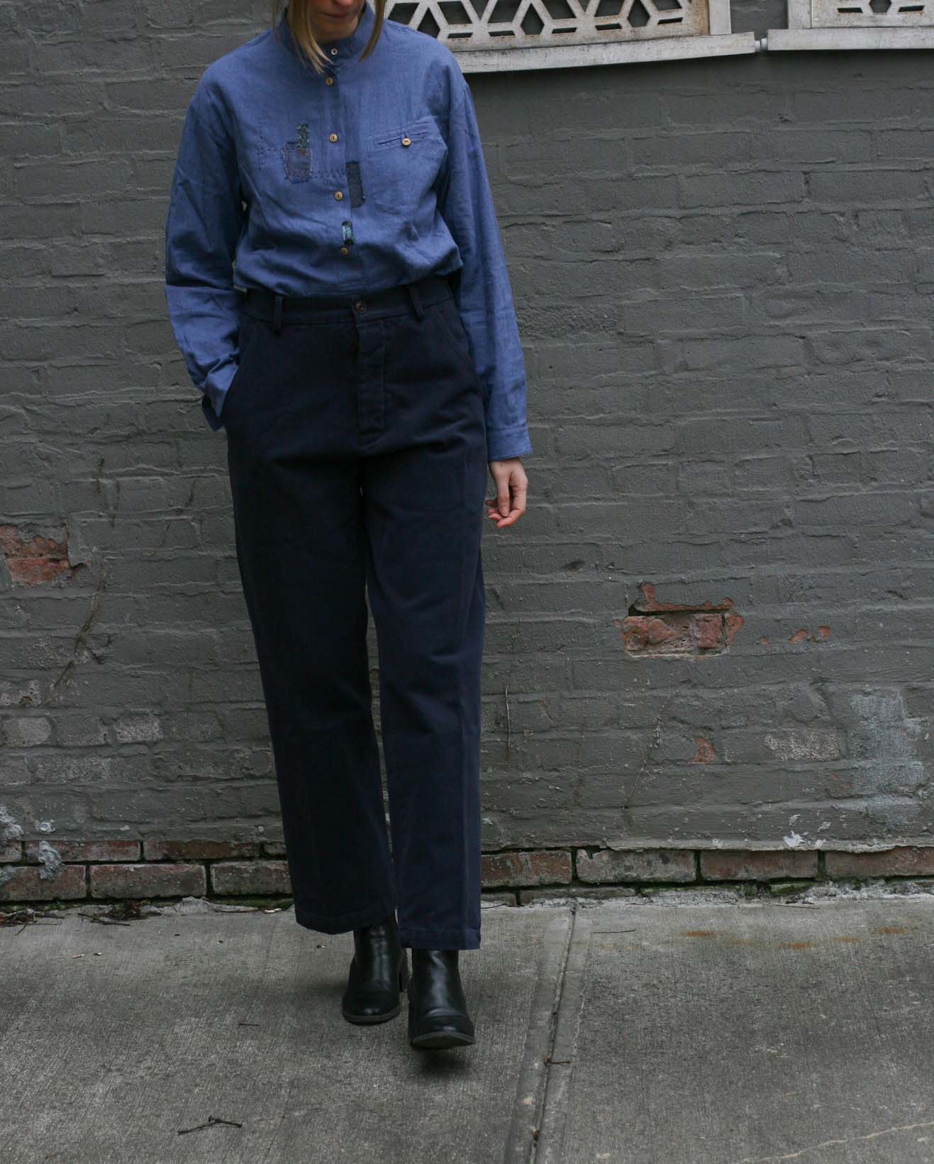 Boro Frankenthaler Shirt - Blue Heather - XS, S