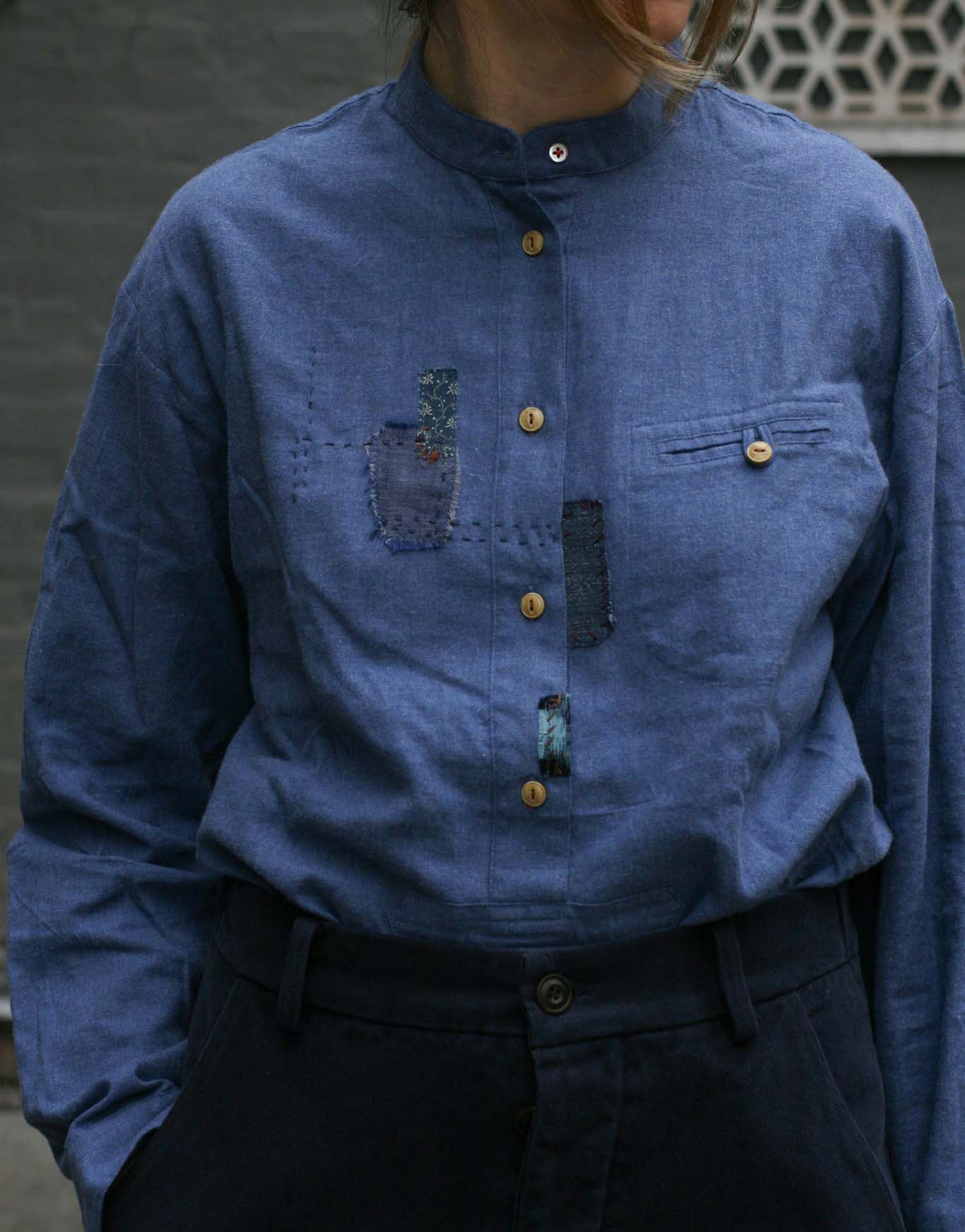 Boro Frankenthaler Shirt - Blue Heather - XS, S