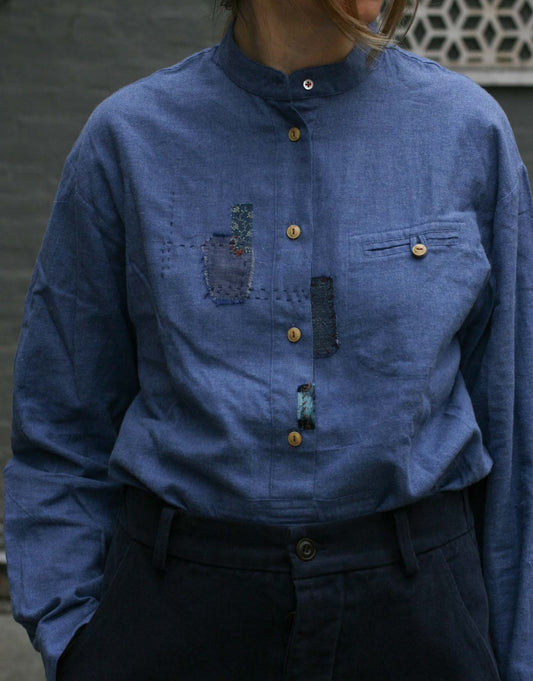 Boro Frankenthaler Shirt - Blue Heather - XS, S