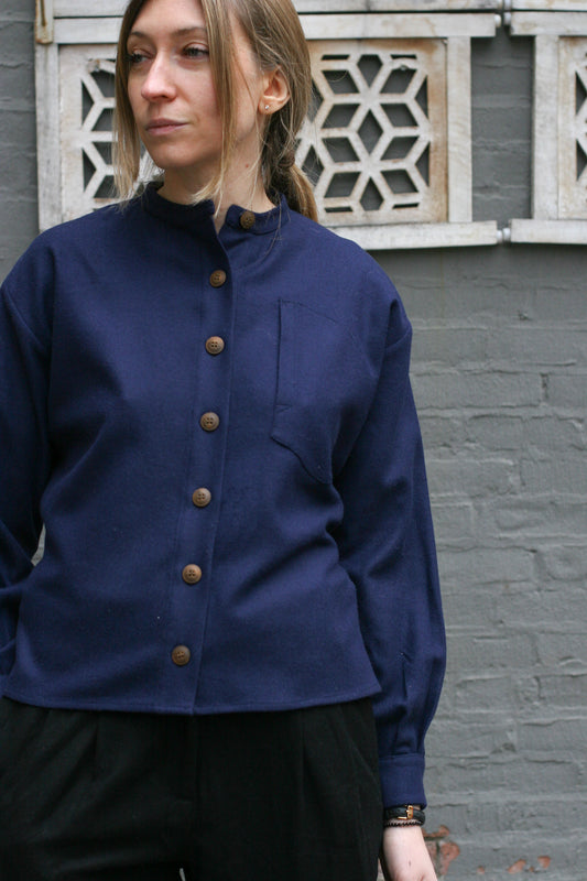 Edith Belted Shirt - Wool Cashmere - XS, M