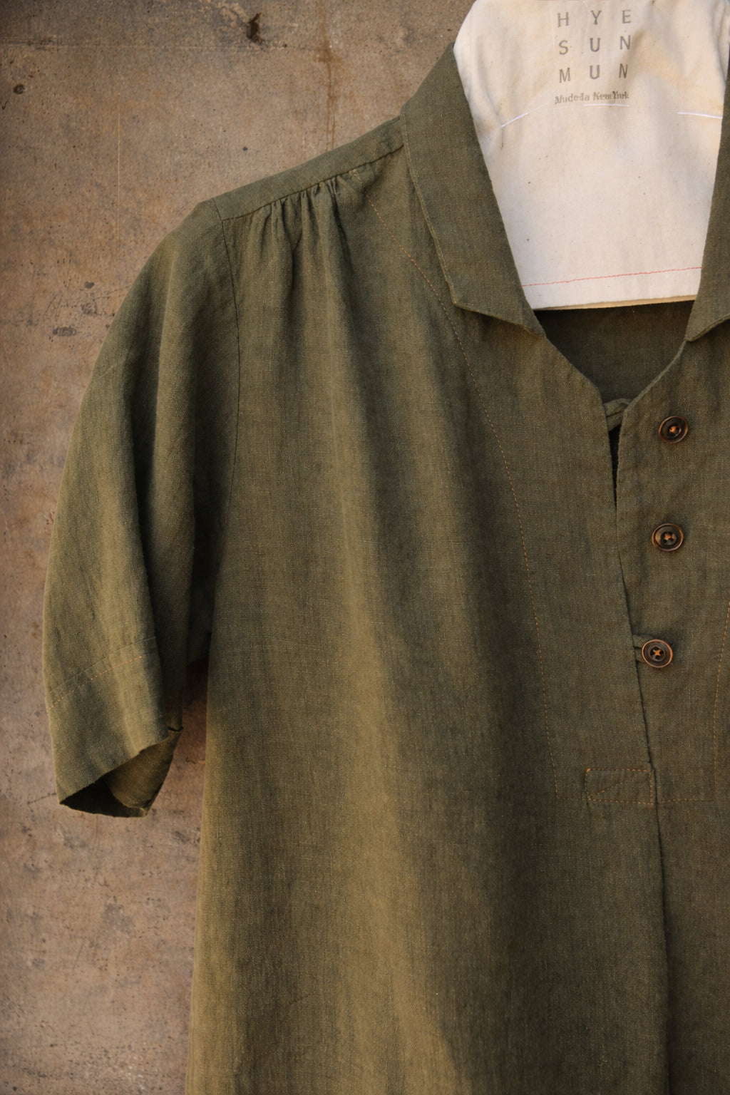 Irina Dress - Belgian Linen - Thyme - S, M