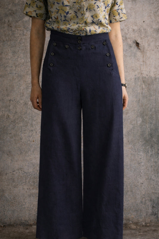 Sailor Pants - Deep Sea Blue - XS, S, M, L