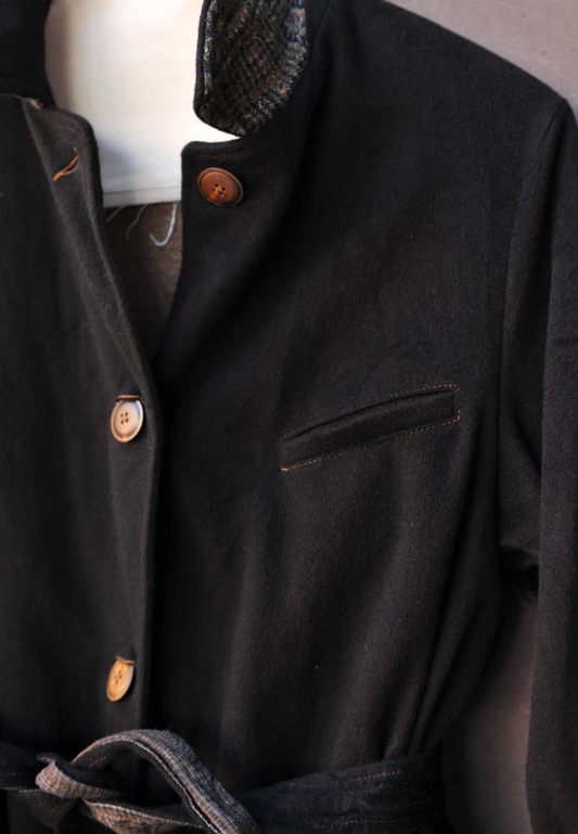 Sontag Coat - Wool Cashmere Black -  S