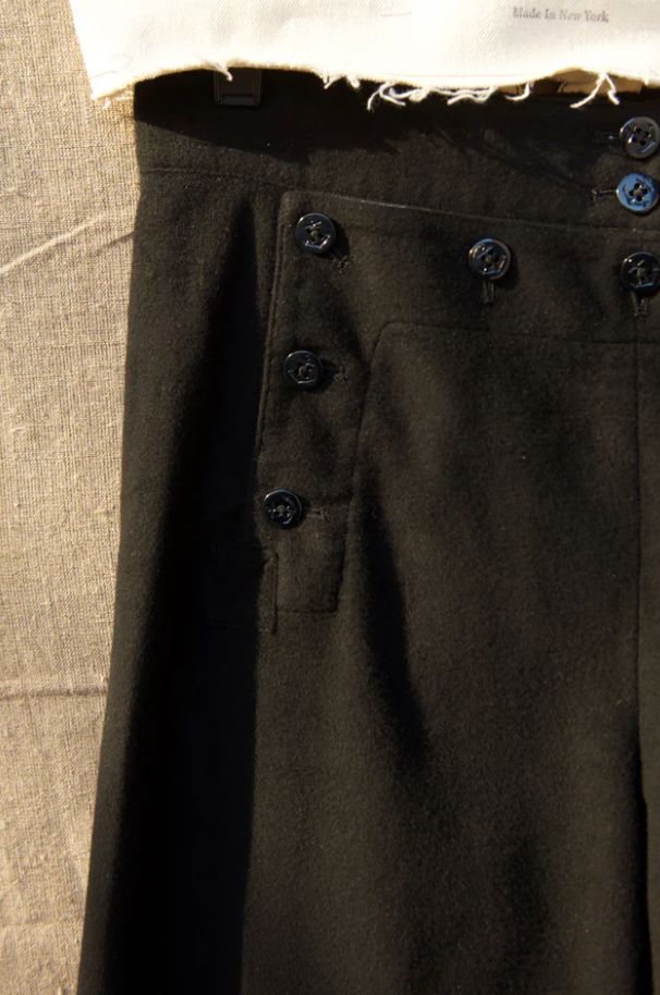 Sailor pants - Japanese Moleskin - Black - S,M