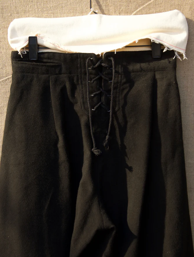 Sailor pants - Japanese Moleskin - Black - S,M