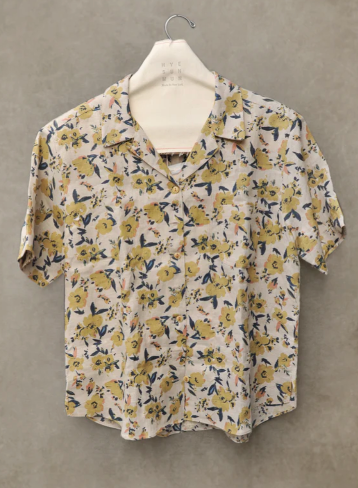 Margaret Shirt - Belgian Cream Linen - XS, S, M