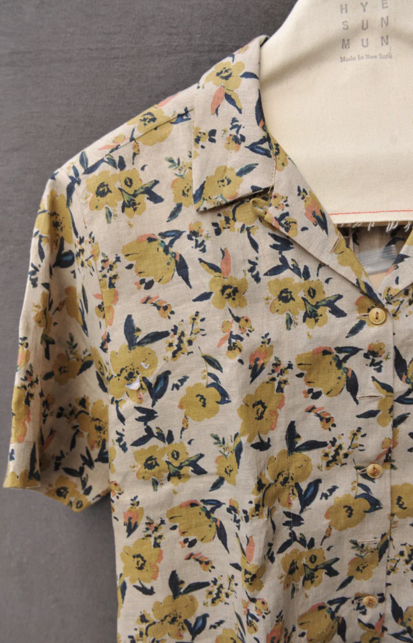Margaret Shirt - Belgian Cream Linen - XS, S, M
