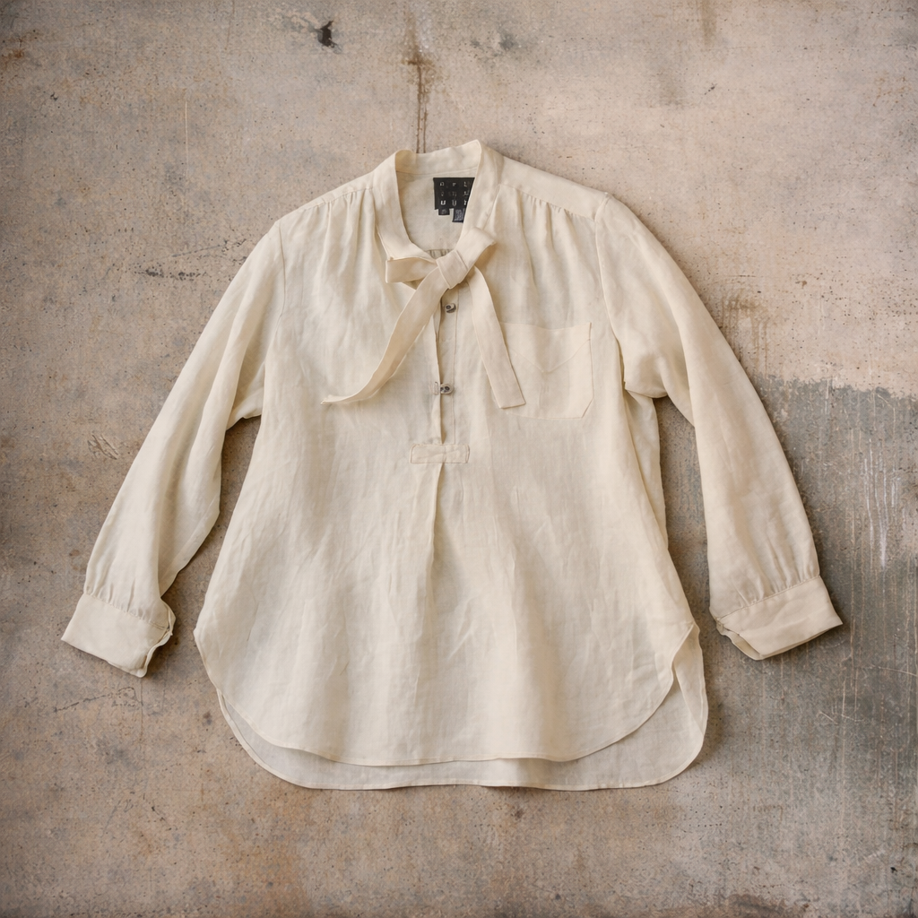 Agnes Shirt - Belgian Cream Linen - XS, S, M