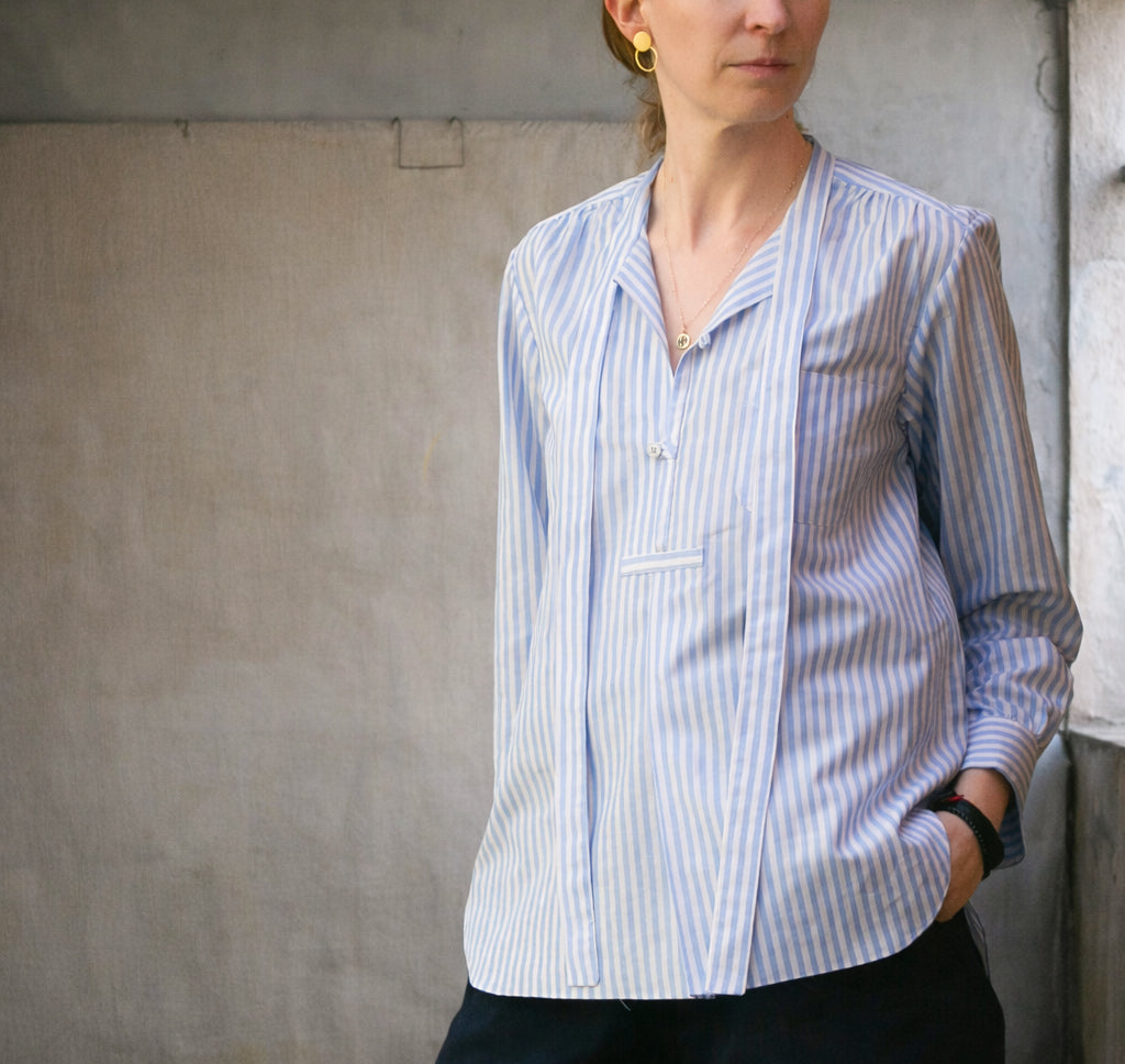 Agnes Shirt - French Stripe - S
