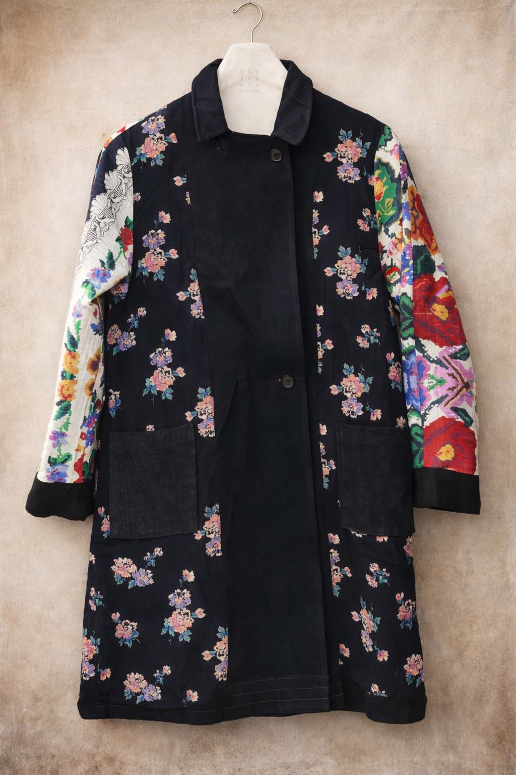 Keaton Trench Coat - Heavy Black Linen - S