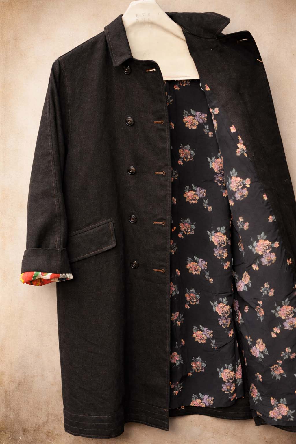 Keaton Trench Coat - Heavy Black Linen - S