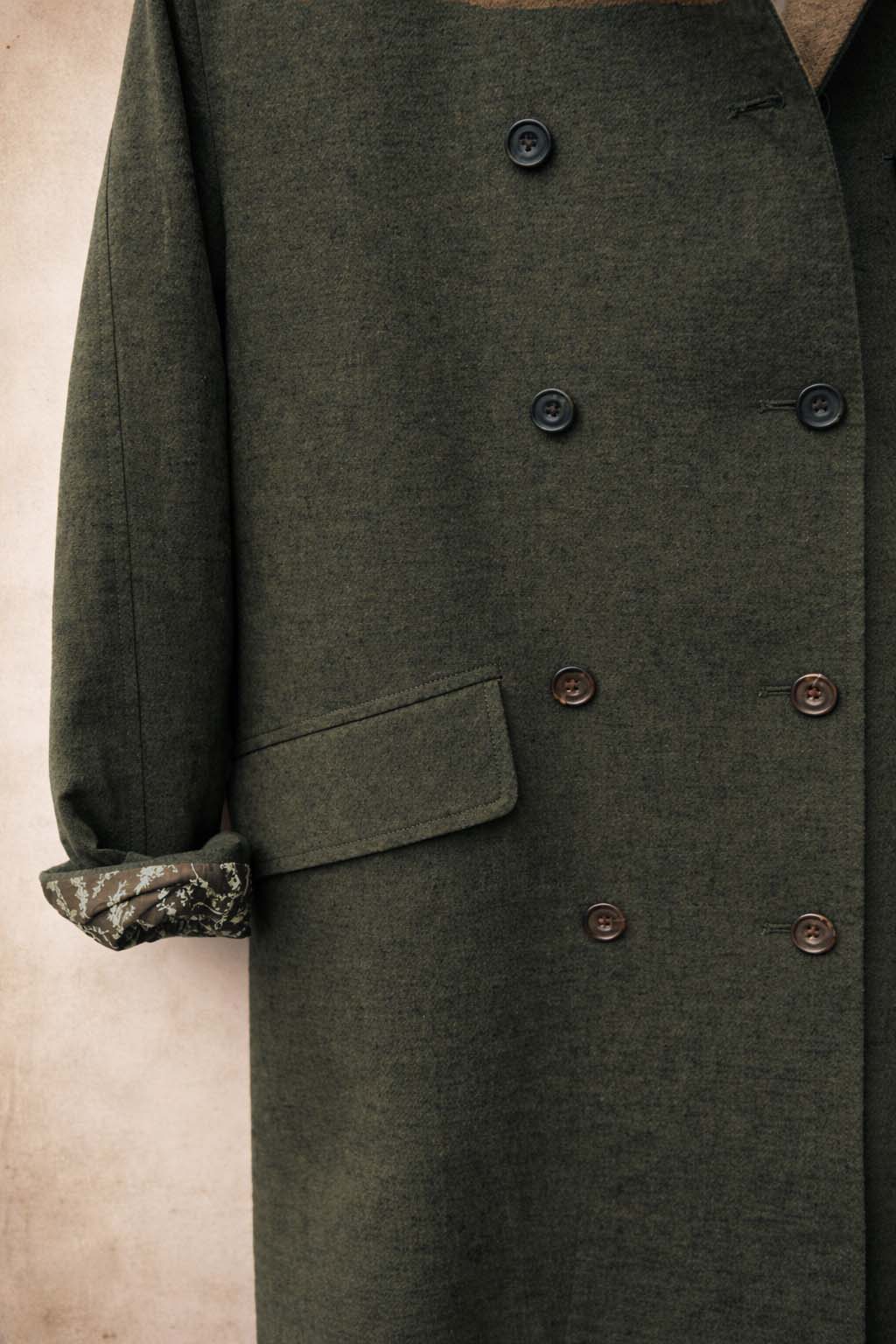 Keaton Trench Coat - Cotton Linen Tweed - XS, S, M, L