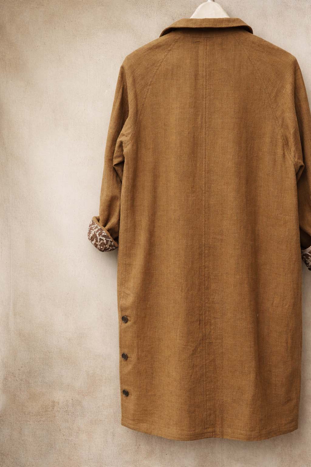 Keaton Trench Coat - Cotton Linen Herringbone - XS, M, L