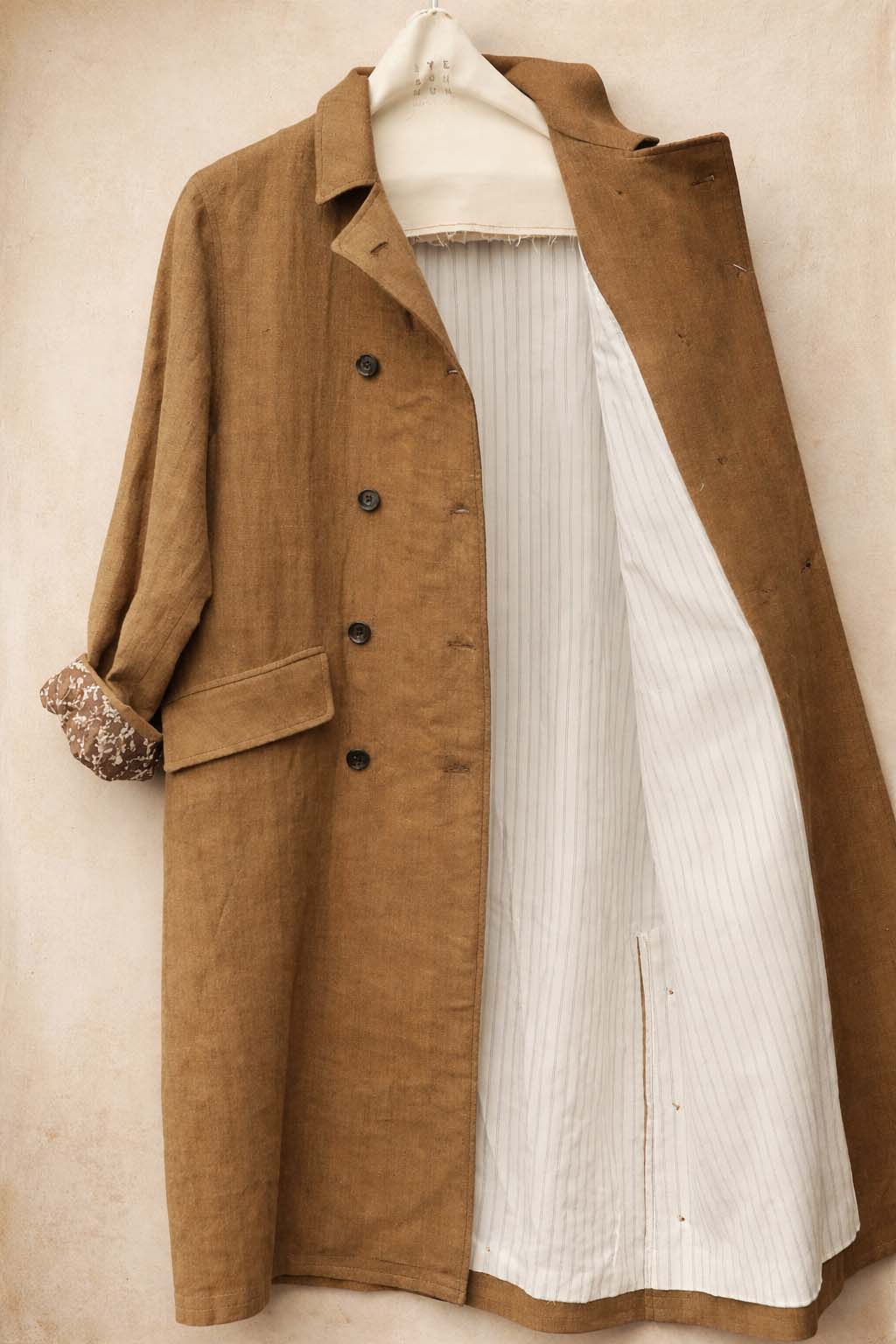 Keaton Trench Coat - Cotton Linen Herringbone - XS, M, L
