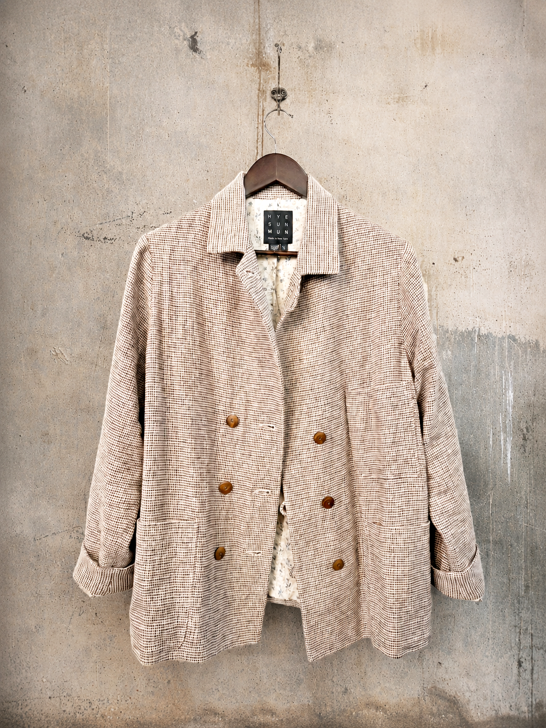 Hutton Jacket - Japanese Mini Houndstooth Cotton/ Linen - S, M, L