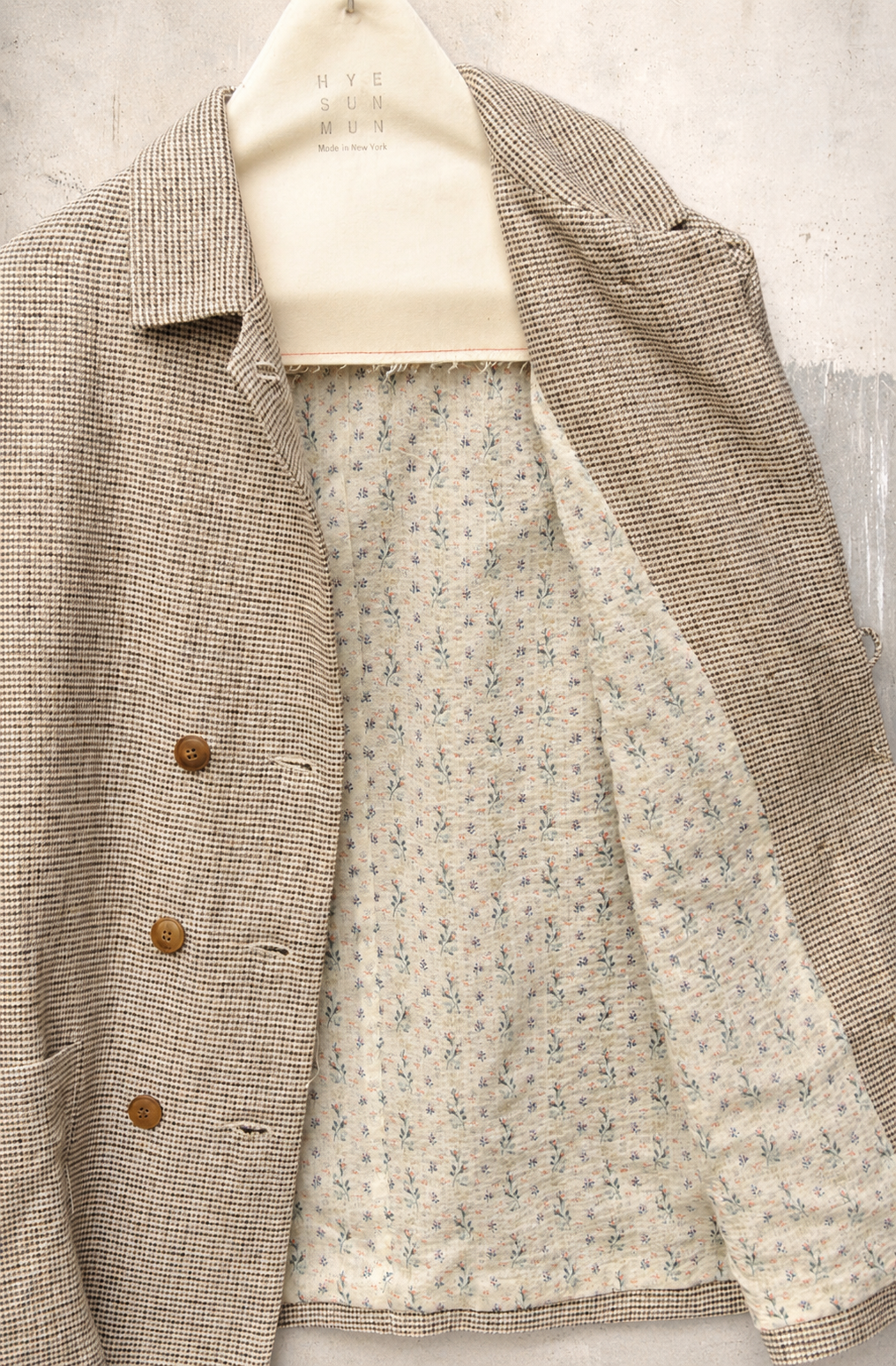 Hutton Jacket - Japanese Mini Houndstooth Cotton/ Linen - S, M, L