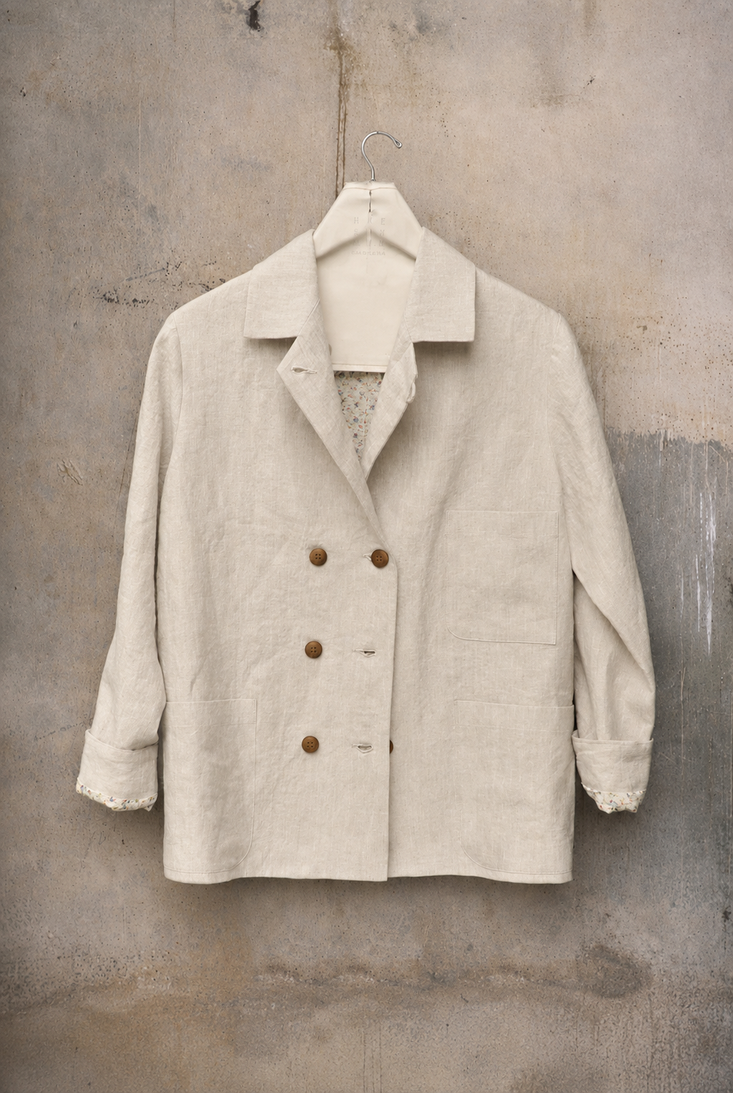 Hutton Jacket - Stone Washed Belgian Linen - S, M, L