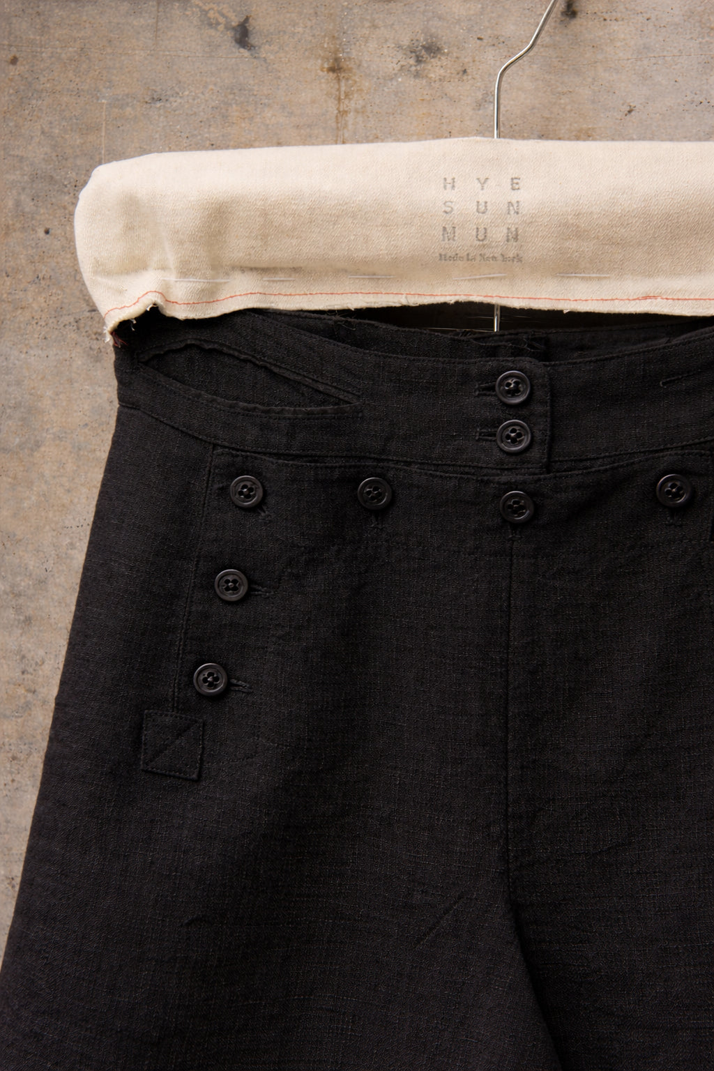 Sailor Pants Japanese Linen - Black- XS, S,M, L