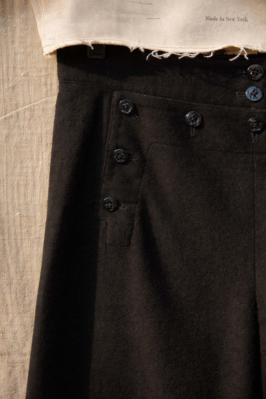 Sailor pants - Japanese Moleskin - Black - S,M