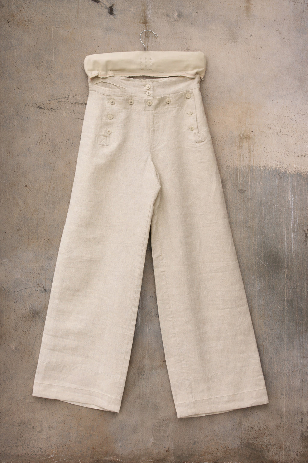 Sailor Pants Japanese Linen - Oatmeal - XS, S,M, L