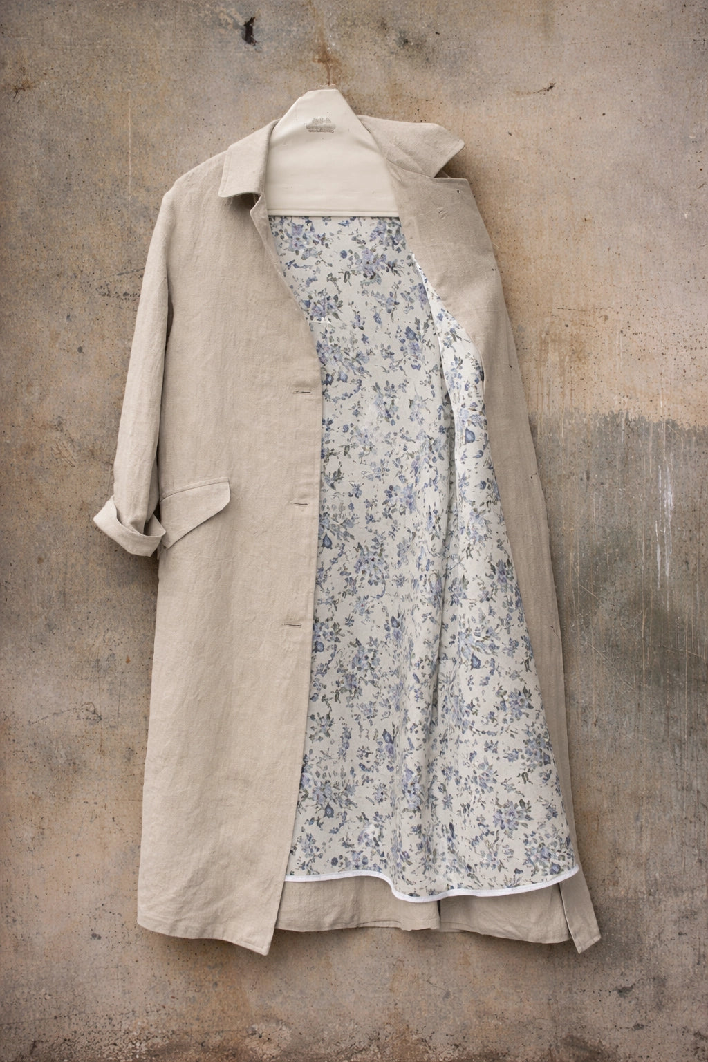 Sontag Coat - Japanese Pre Washed Linen- Sabi Oat -S, M, L